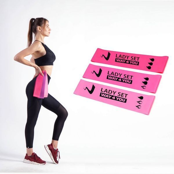 Набір фітнес резинок Lady's Set ( Set of 3) GL- Band-SET-3 фото